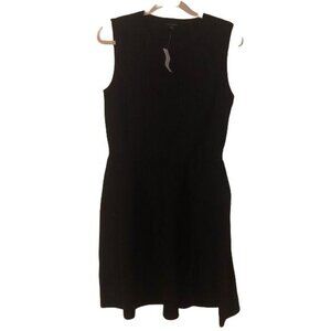 NWT Ann Taylor Black Sleeveless Textured Knit Dress XST